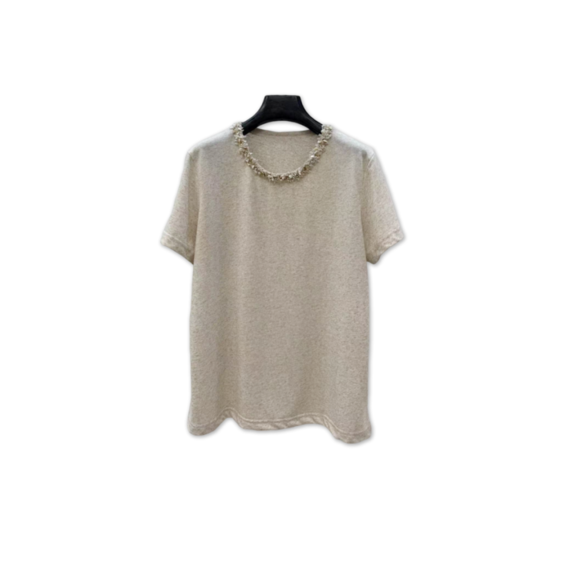 Ch**el short-sleeve jewel neck t-shirt